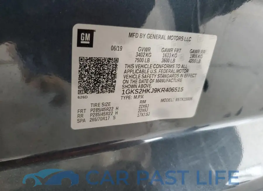 1GKS2HKJ9KR406515# 13