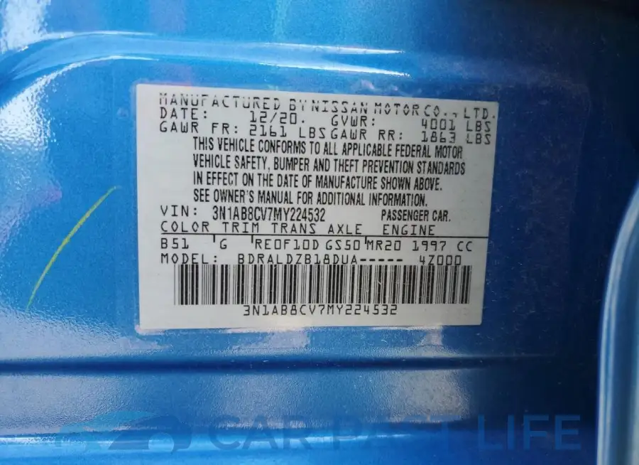 3N1AB8CV7MY224532# 12