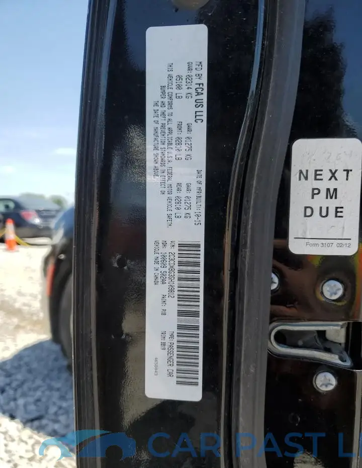 2C3CDXBG3GH109812# 12