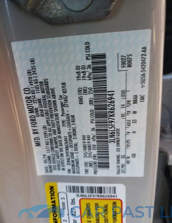 3LN6L5F97KR626941# 12