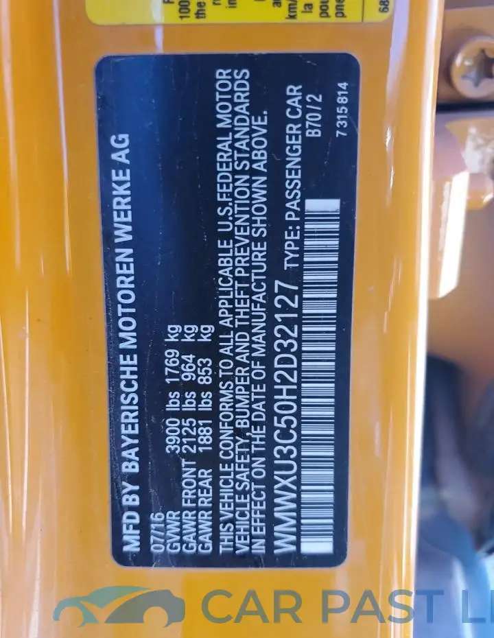 WMWXU3C50H2D32127# 12