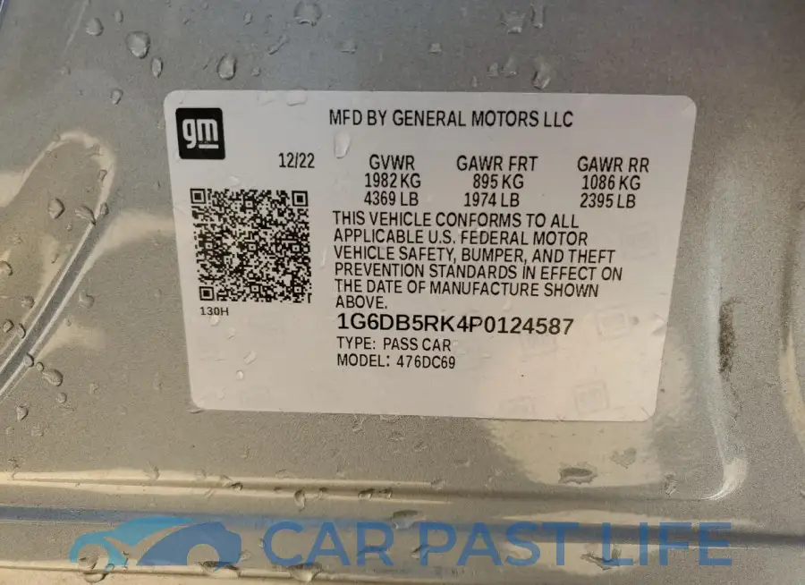 1G6DB5RK4P0124587# 12