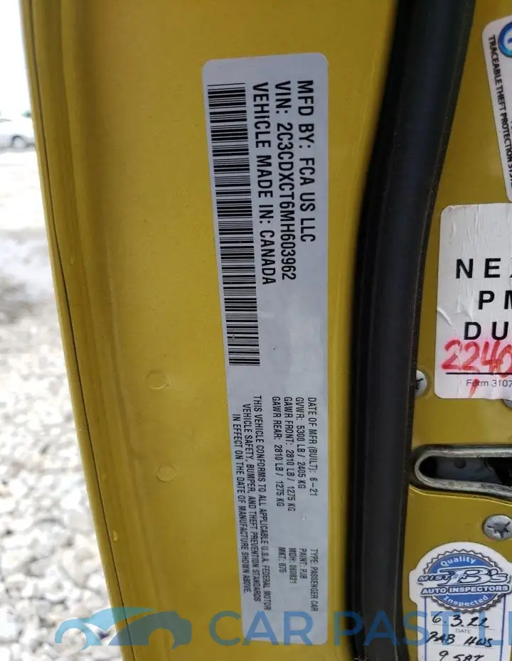 2C3CDXCT6MH603962# 12