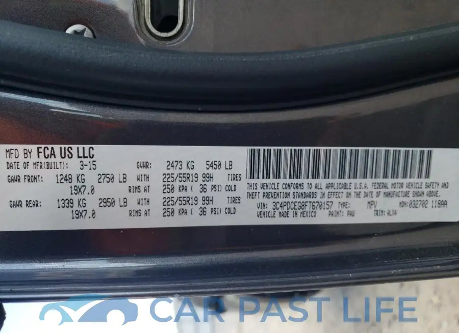 3C4PDCEG8FT670157# 13