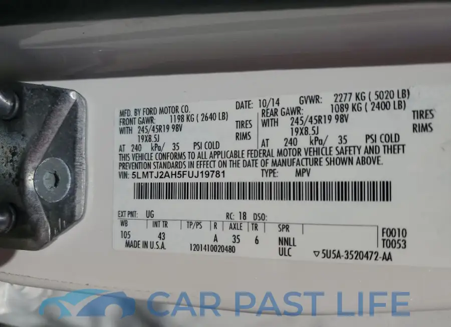5LMTJ2AH5FUJ19781# 14