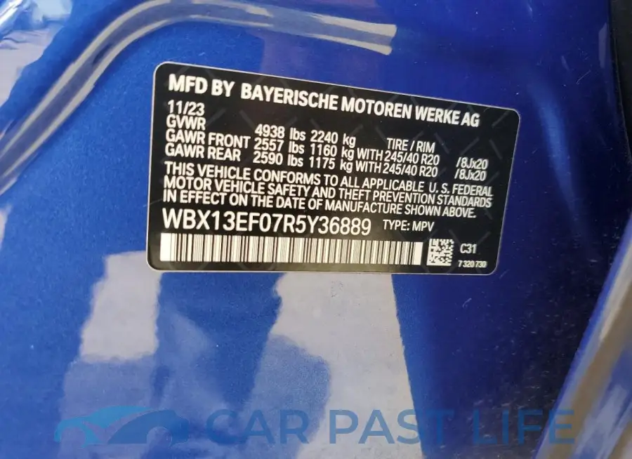 WBX13EF07R5Y36889# 14