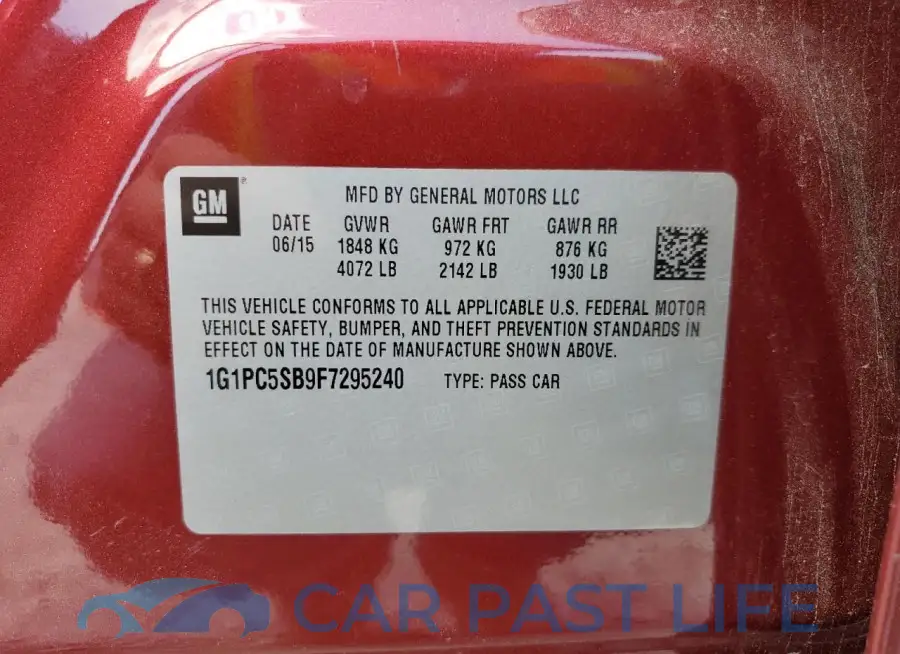 1G1PC5SB9F7295240# 12