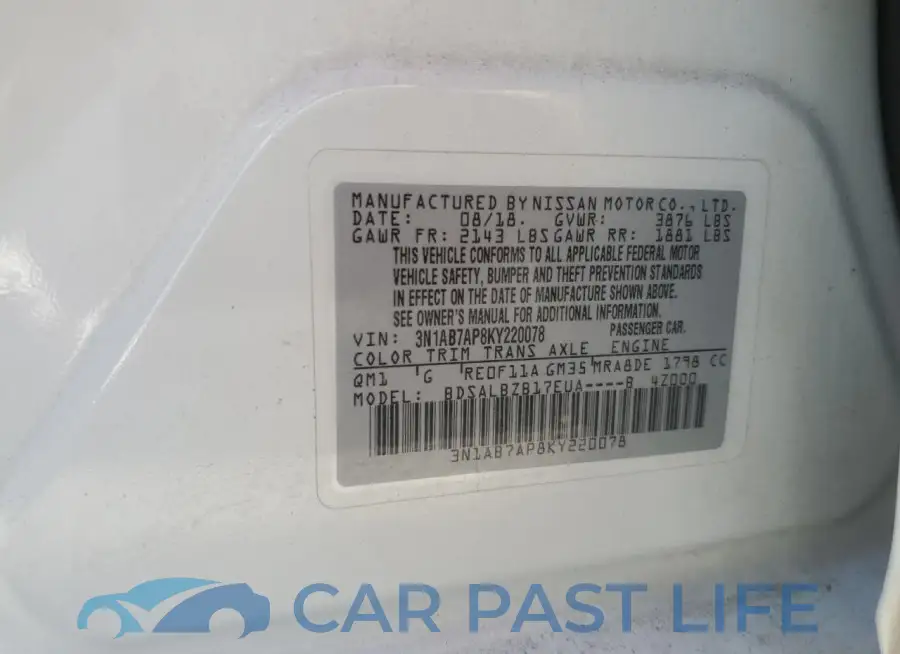 3N1AB7AP8KY220078# 12