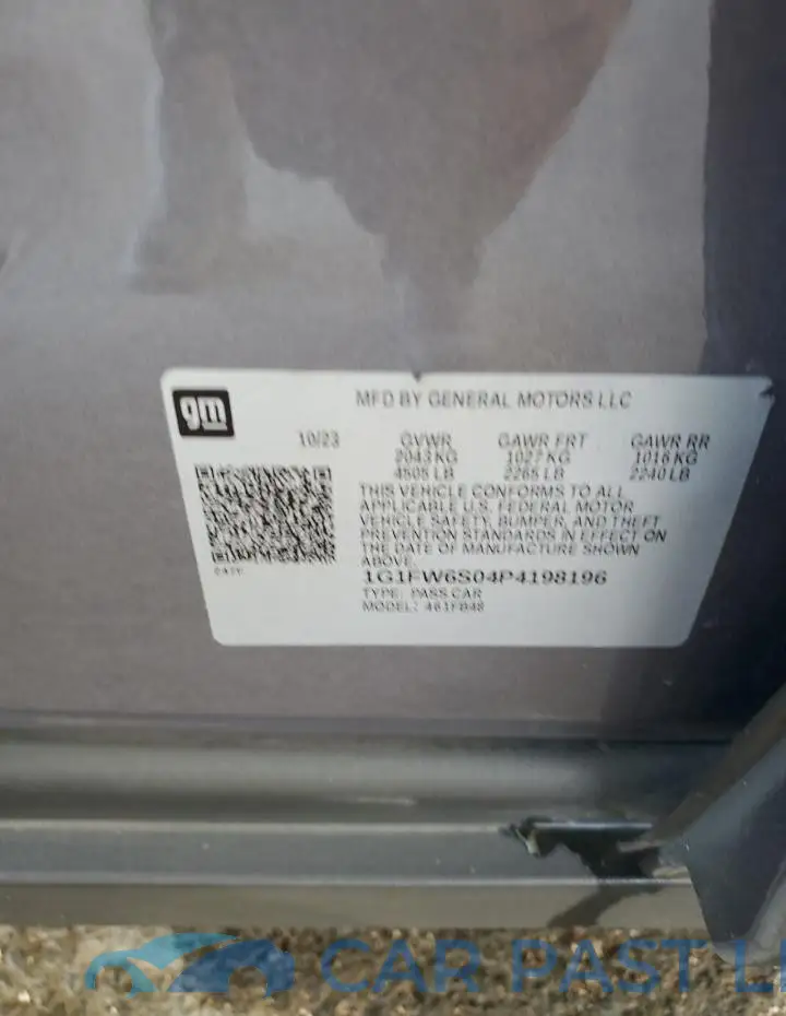 1G1FW6S04P4198196# 13