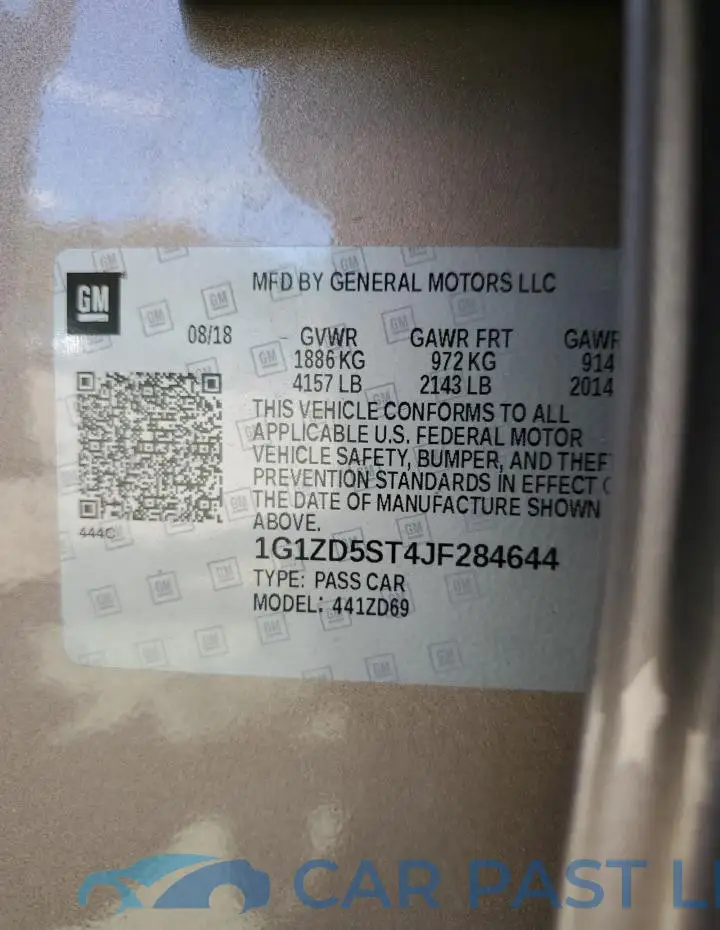 1G1ZD5ST4JF284644# 13
