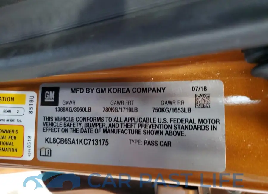 KL8CB6SA1KC713175# 12
