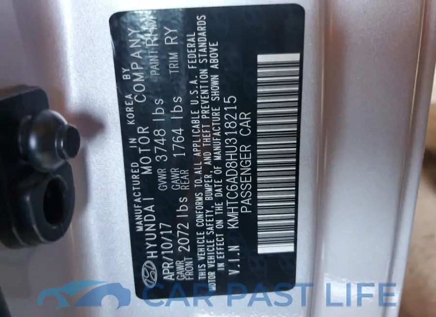 KMHTC6AD8HU318215# 12
