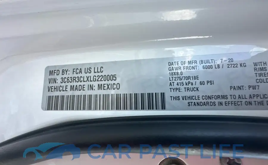 3C63R3CLXLG220005# 10
