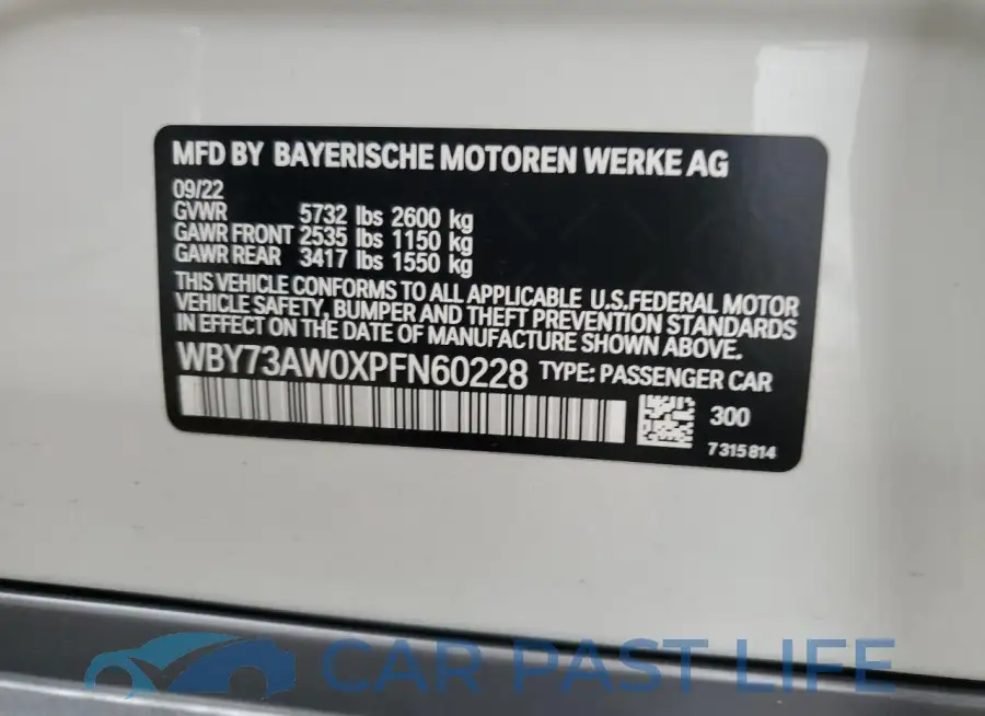 WBY73AW0XPFN60228# 12