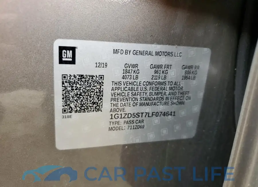 1G1ZD5ST7LF074641# 12