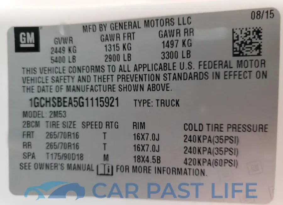 1GCHSBEA5G1115921# 12
