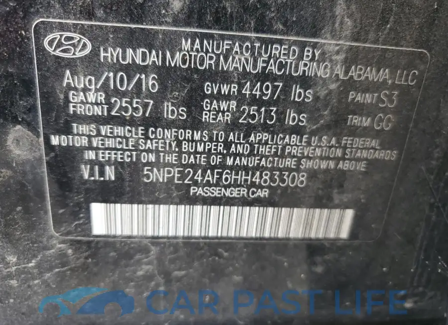 5NPE24AF6HH483308# 12