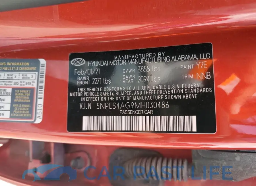 5NPLS4AG9MH030486# 12