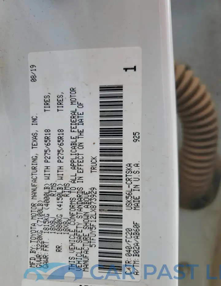 5TFUY5F12LX873929# 12