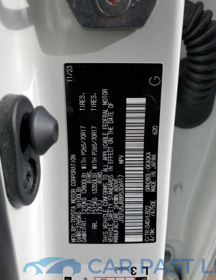 JTEFU5JR8R5306917# 13