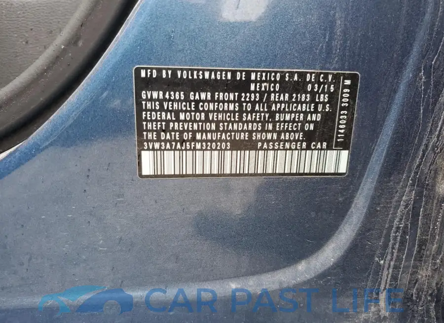 3VW3A7AJ5FM320203# 12