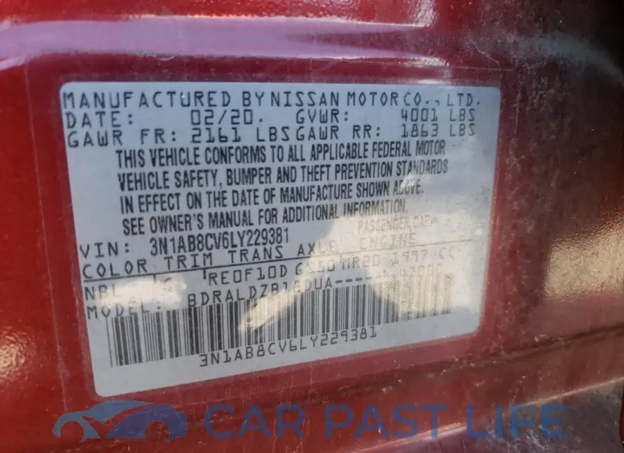 3N1AB8CV6LY229381# 13