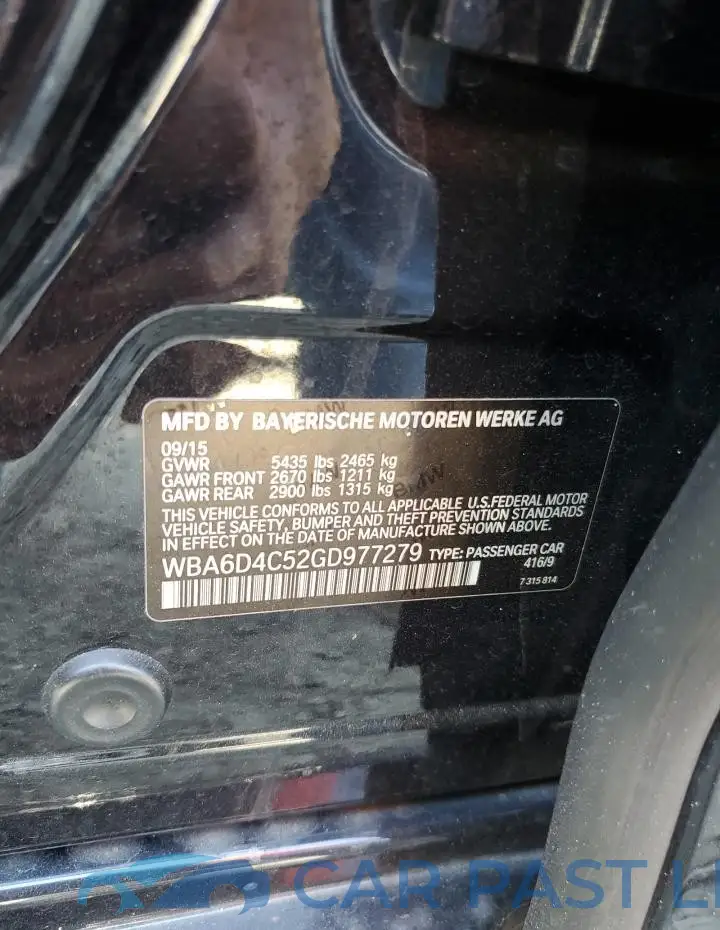 WBA6D4C52GD977279# 12