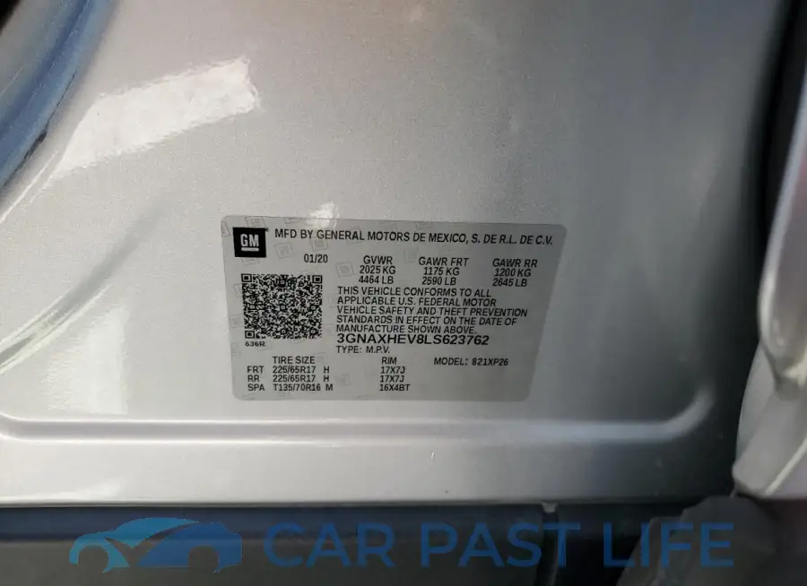 3GNAXHEV8LS623762# 13