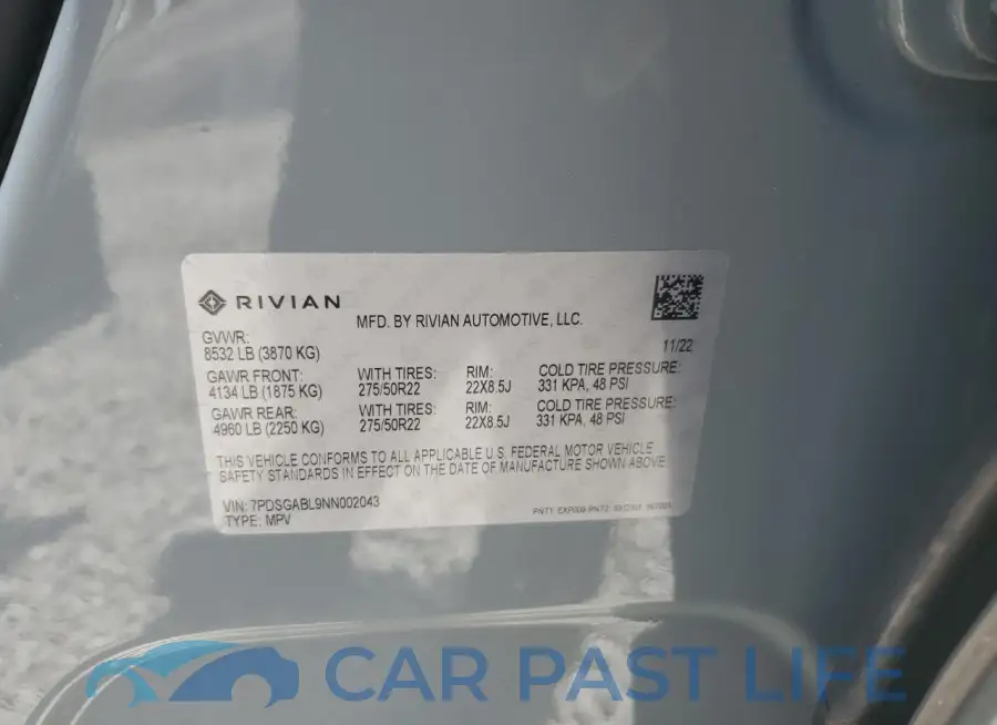 7PDSGABL9NN002043# 12