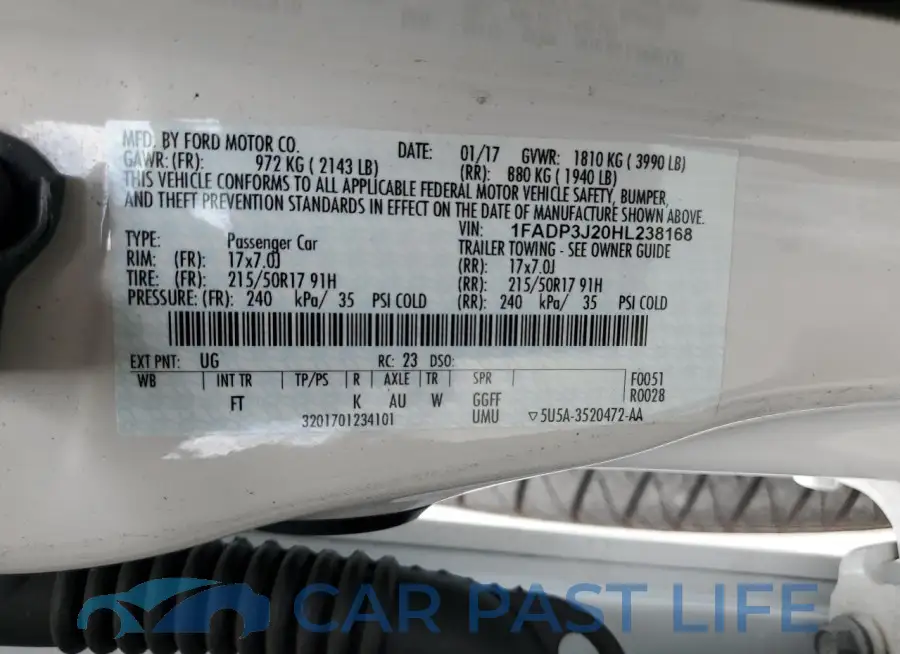 1FADP3J20HL238168# 13