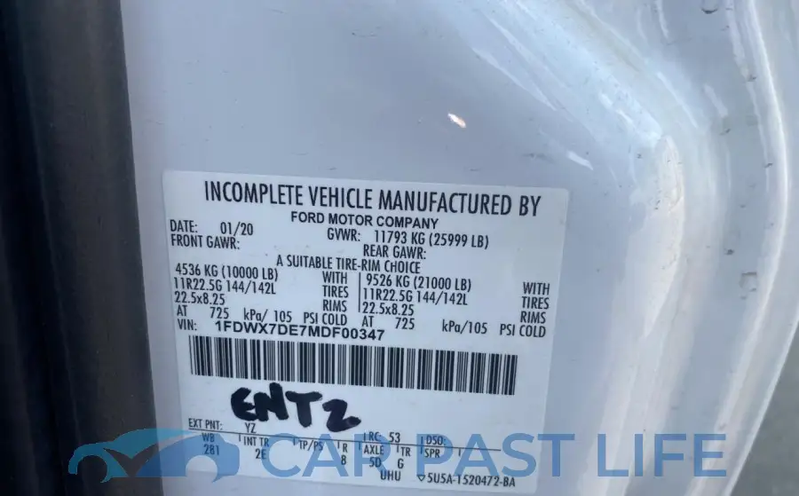 1FDWX7DE7MDF00347# 10