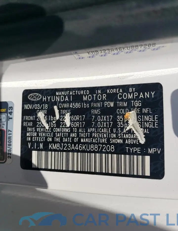 KM8J23A46KU887208# 14
