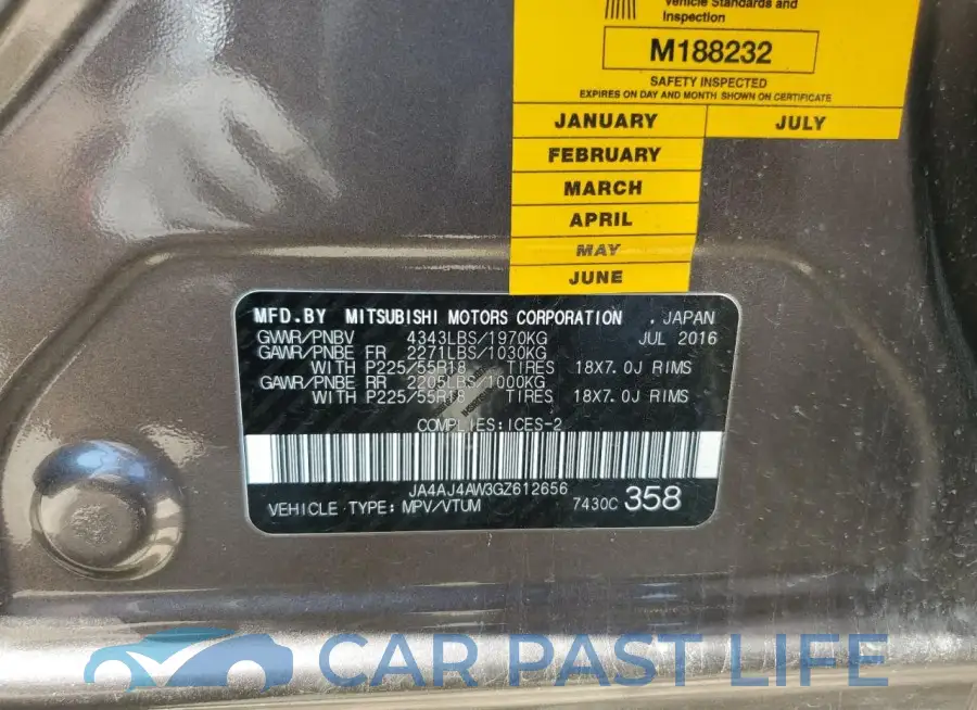 JA4AJ4AW3GZ612656# 14