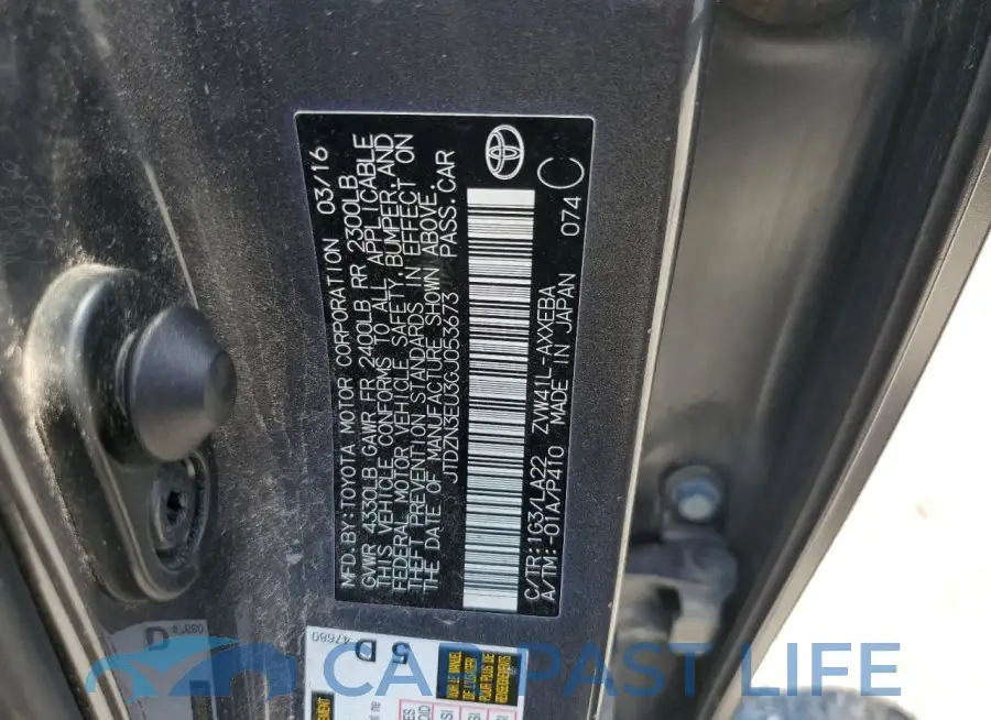 JTDZN3EU3GJ053673# 12