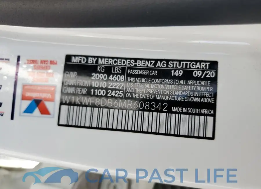 W1KWF8DB6MR608342# 12