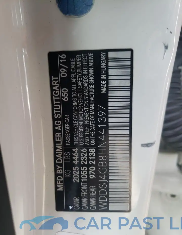 WDDSJ4GB8HN441397# 12