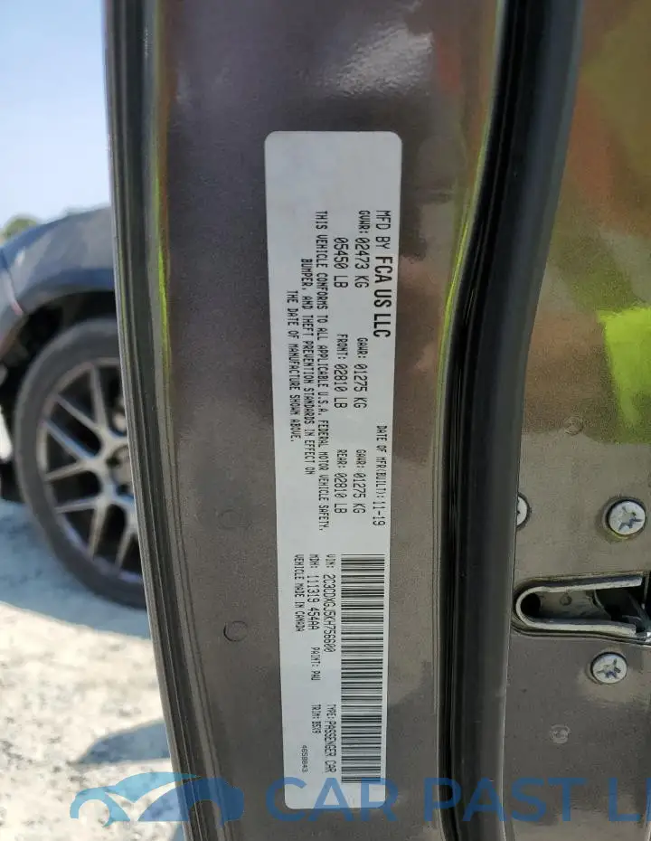 2C3CDXGJ5KH756600# 12