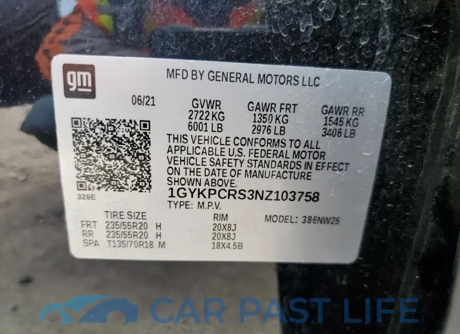1GYKPCRS3NZ103758# 13