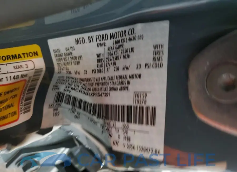 3FMCR9B6XPRD47351# 12