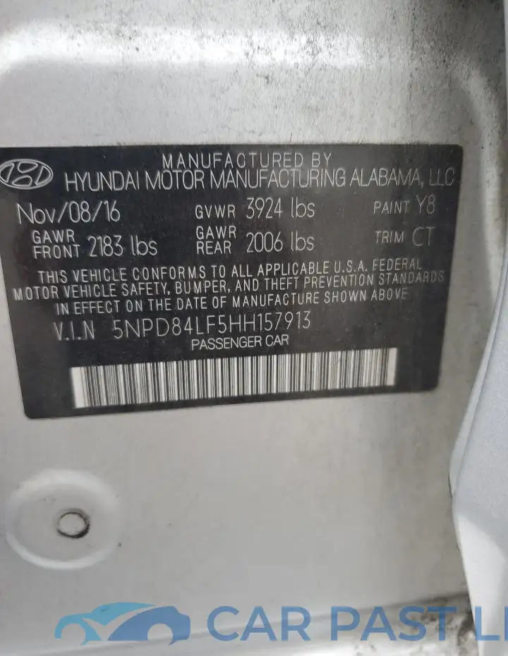 5NPD84LF5HH157913# 13