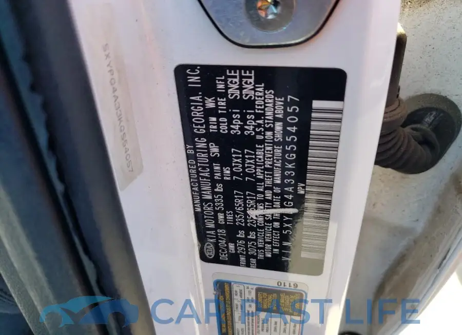 5XYPG4A33KG554057# 12