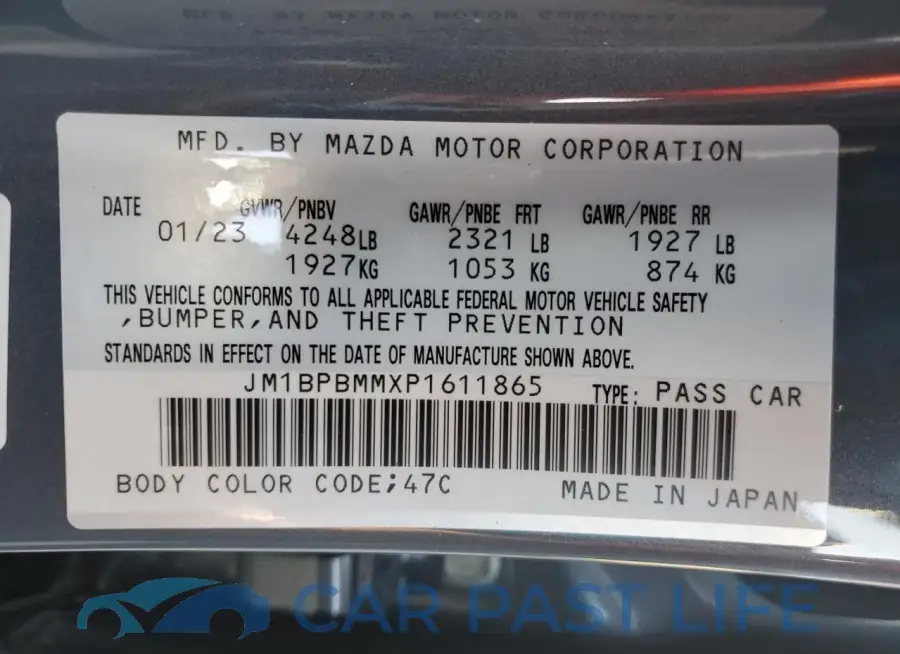 JM1BPBMMXP1611865# 12