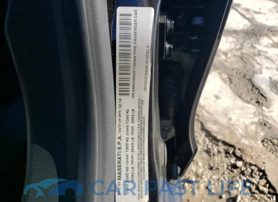 ZAM57XSAXF1146405# 12