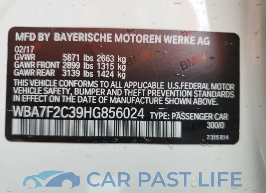 WBA7F2C39HG856024# 12