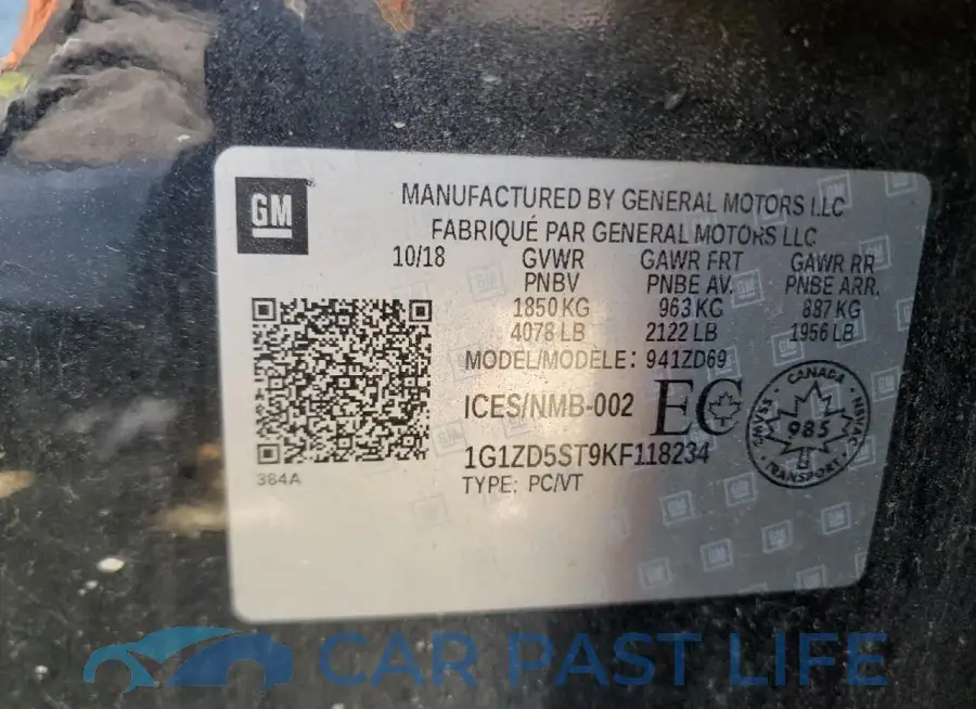 1G1ZD5ST9KF118234# 12