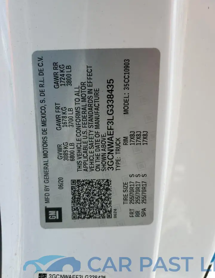 3GCNWAEF3LG338435# 12