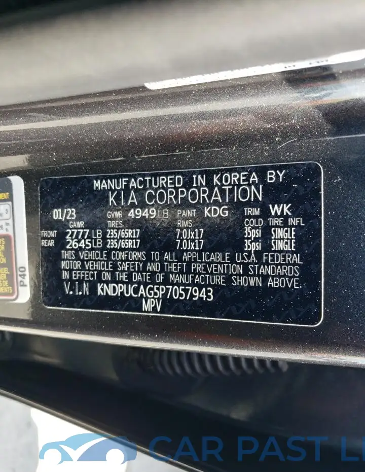 KNDPUCAG5P7057943# 13