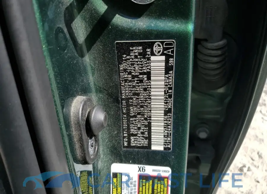 2T1BPRHE8FC250495# 12