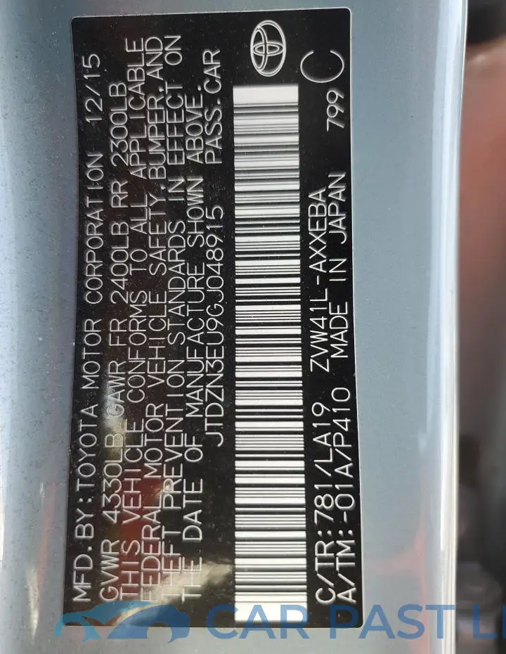 JTDZN3EU9GJ048915# 13