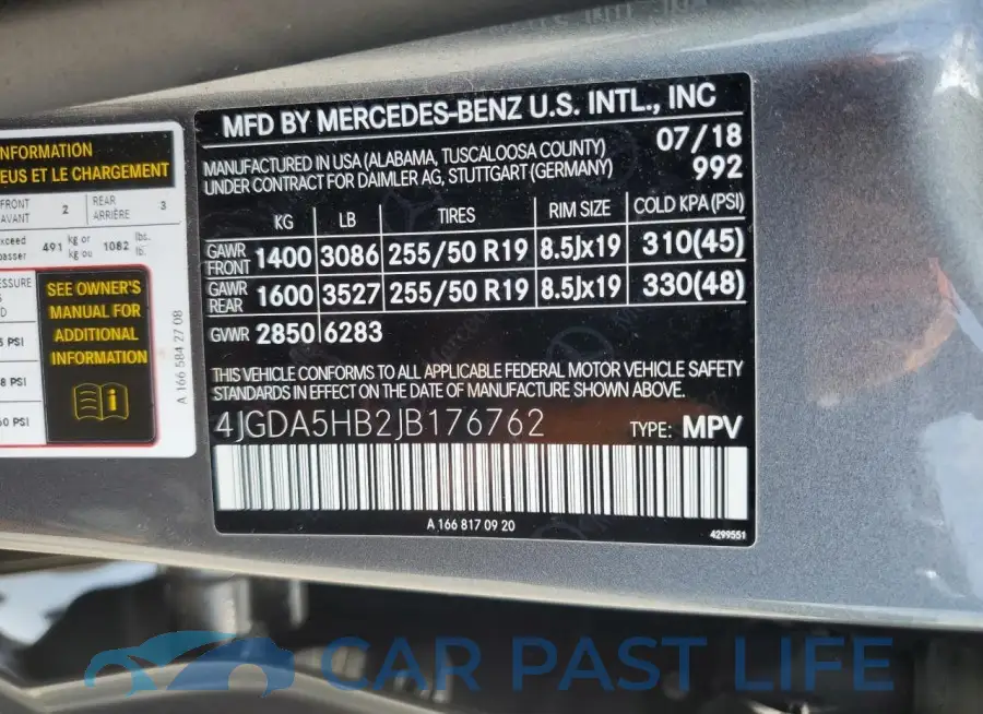 4JGDA5HB2JB176762# 13